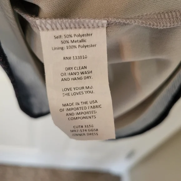 Show Me Your Mumu Size Small Jenner Dress Micro Pleat Silver Ombre - Picture 13 of 13